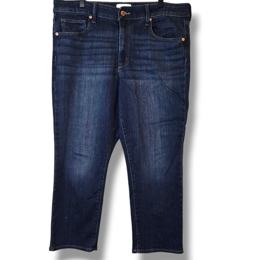 Universal Thread jeans womens 14S slim straight medium wash blue high-rise